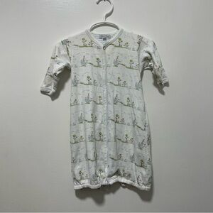 Kissy Kissy White and Green Kids Pajama sleeper - as is